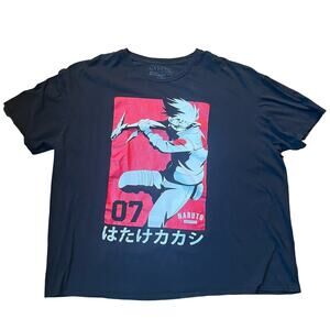 Naruto Shippuden Men's 3XL Kakashi Team Anime Graphic T-shirt